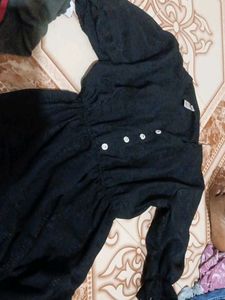 Elegant Black Textured Kurta