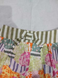 Boho Patchwork Tiered Skirt