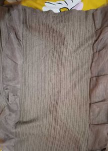 Lightweight Knit Cardigan with Sheer Sleeves