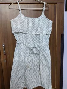 Cute Patterned Sundress with Belt