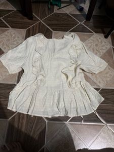 cute cream top