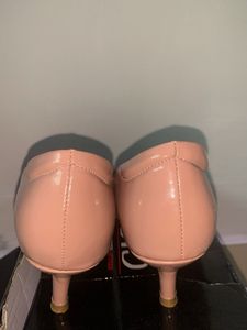 Classic Nude Peach Patent Heels