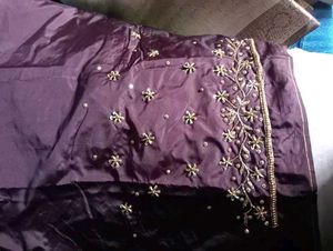 Hand Maggam Work Brown Blouse