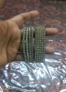 Sparkly Rhinestone Bracelets - Set of 2