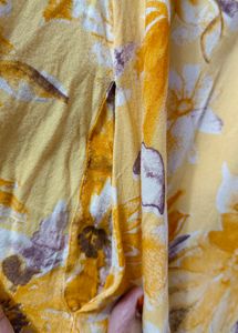 Mustard Beutiful Kurta