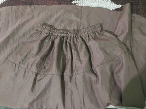Brown light long skirt