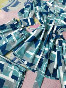 Abstract Print Pajama Set