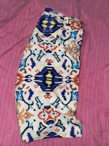 4 Fabric PiecesColorful Geometric Print