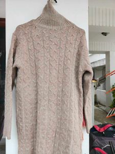 Cozy Knit Turtleneck Dress