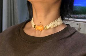 Cute Goldfish Lace Choker Necklace