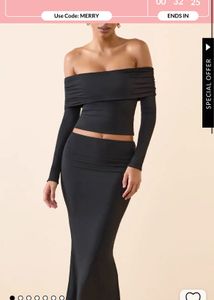 Off-Shoulder Black set (lulu and sky)