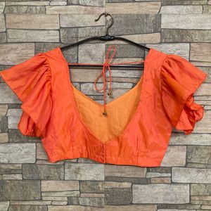 Vibrant Orange Blouse fix price