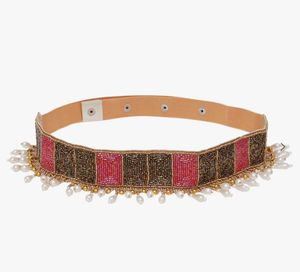 Partywear Beaded & Pearl Embellished Belt