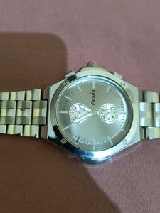 Men's Silver Band Watch