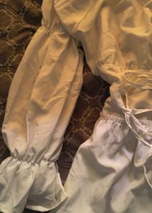 off-shoulder white sundress ⊹ ࣪ ˖