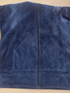 Cozy Blue Velvet Tracksuit Set