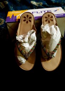 Beautiful multi colour sandal flat