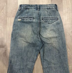 Vintage Wash Flare Jeans