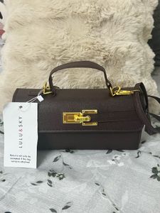 LULU & SKY Brown Satchel Bag