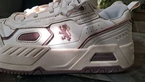 Women's White &amp; Purple Sneakers