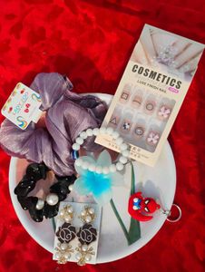 Assorted Hair Accessories & Jewelry Bundle