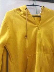Yellow Coloured Hoodie Sweatshirt