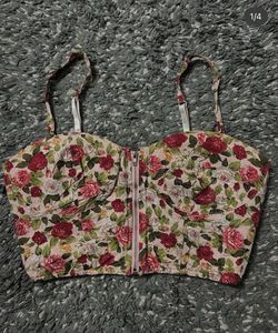 Corset Floral Top