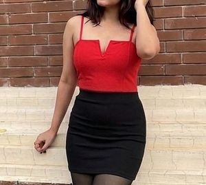 Women's Red Bodysuit