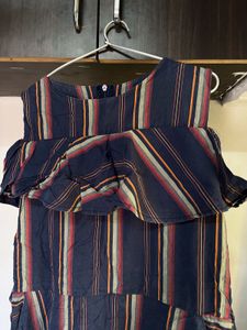 Striped Ruffle Dress