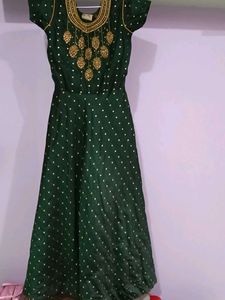 Elegant Green Ethnic Gown