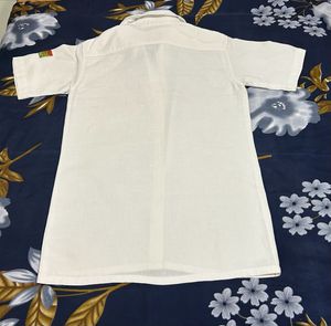 White Button-Down Top