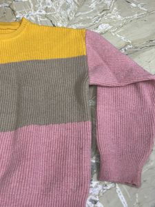 Color Block Knit Sweater