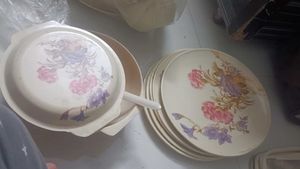 Floral Dinner Plates + bowl set