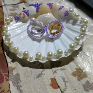 Decorative Seashell Ring Holder
