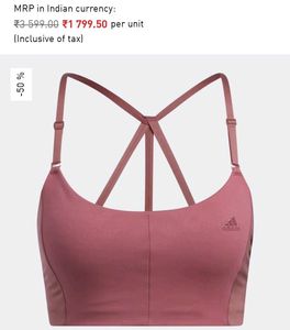 Adidas Sports Bra For Women