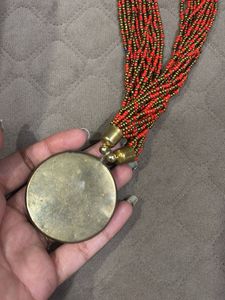 Bohemian Beaded Pendant Necklace