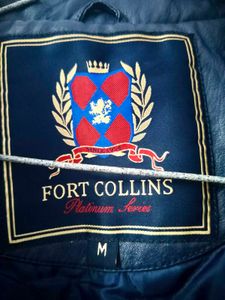 Fort Collins Blue Faux Leather Jacket (Size M)