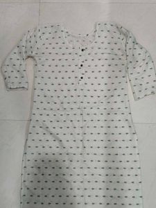 White Printed Kurta
