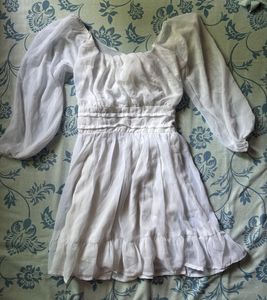 Elegant White Mini Dress