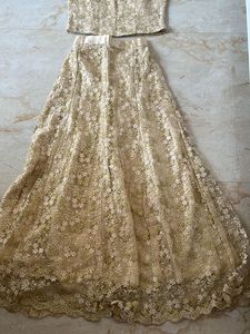 Elegant Gold Lehenga Choli Set