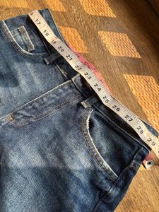 dark blue ripped Denim Shorts