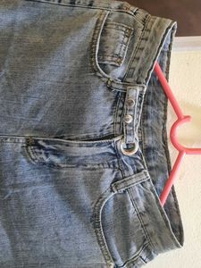 Vintage Y2K Wide leg jeans Unique Belt Detailing