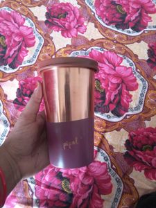 Pipal Copper Tumbler with Lid