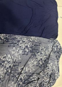 Blue top with cardigan