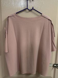 minimal nude color casual top