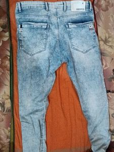 Men's Acid Wash Distressed Jeans new  hai