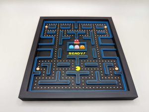 Pac-Man Framed Art 3d printed