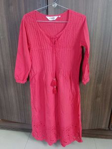 Unused BIBA Bright Coral colour Kurta-size 34