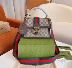 Gucci Bee Queen Top Handle Shoulder Bag