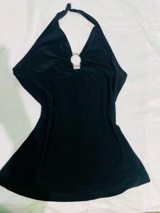 Elegant Black Halter top